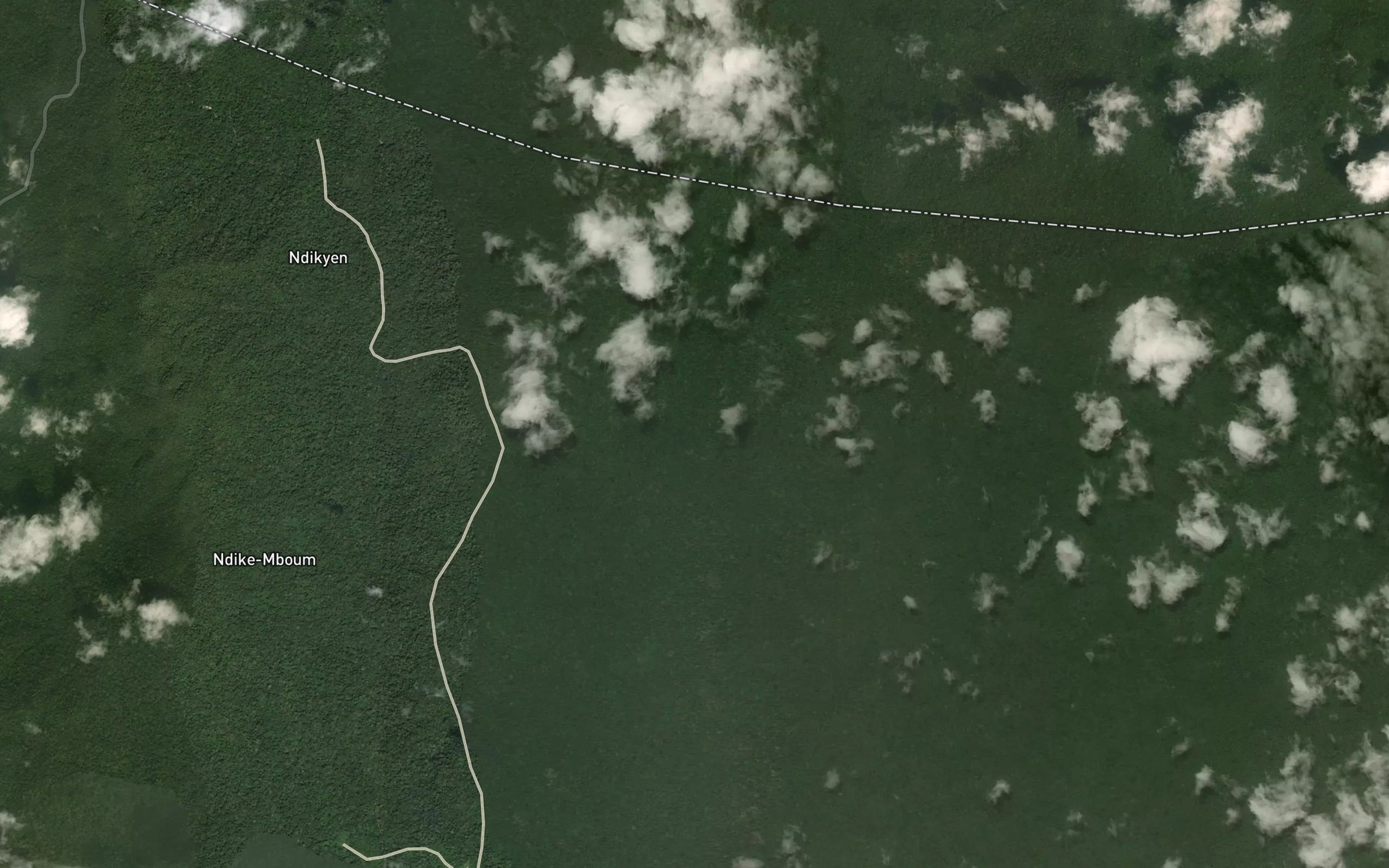 Satellite map of the Mbam