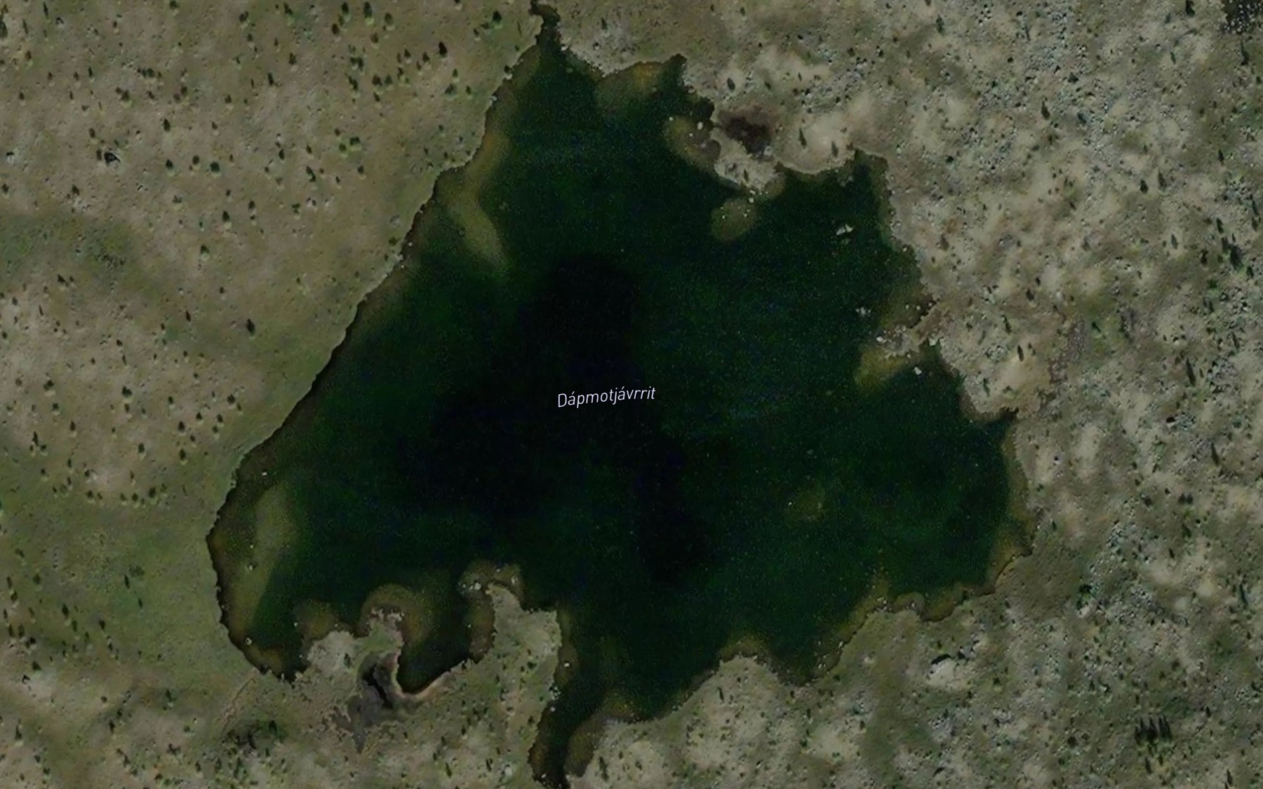 Satellite map of the Matvatnet,nedre