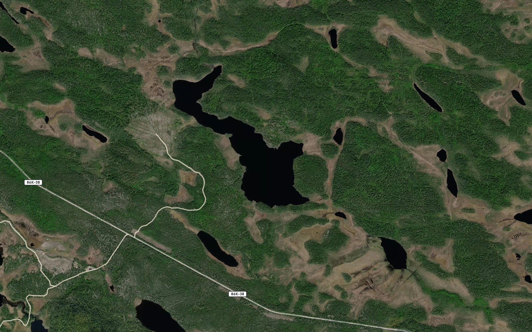 Satellite map of the Ozero Varpa