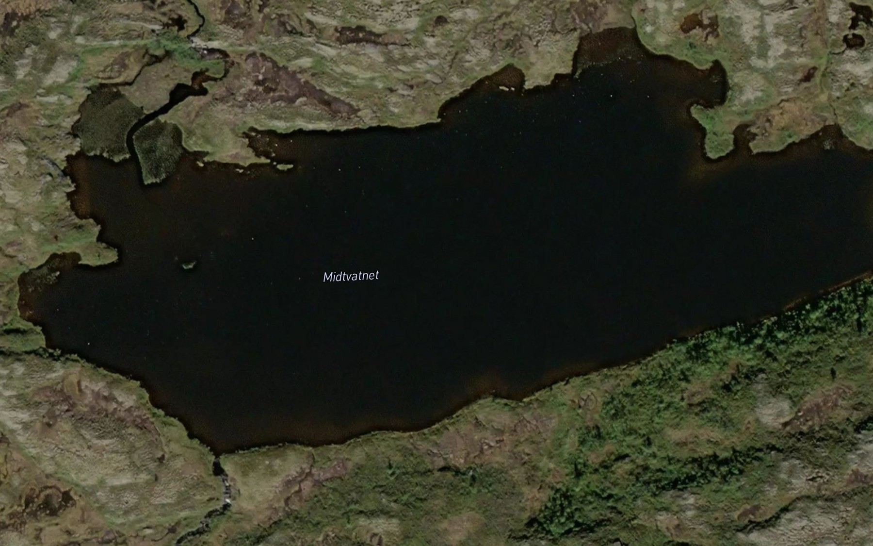 Satellite map of the Midtvatnet