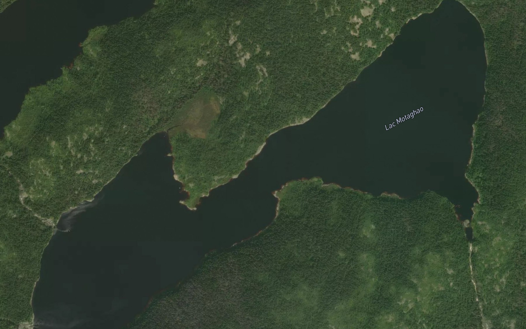 Satellite map of the Lac Motaghao