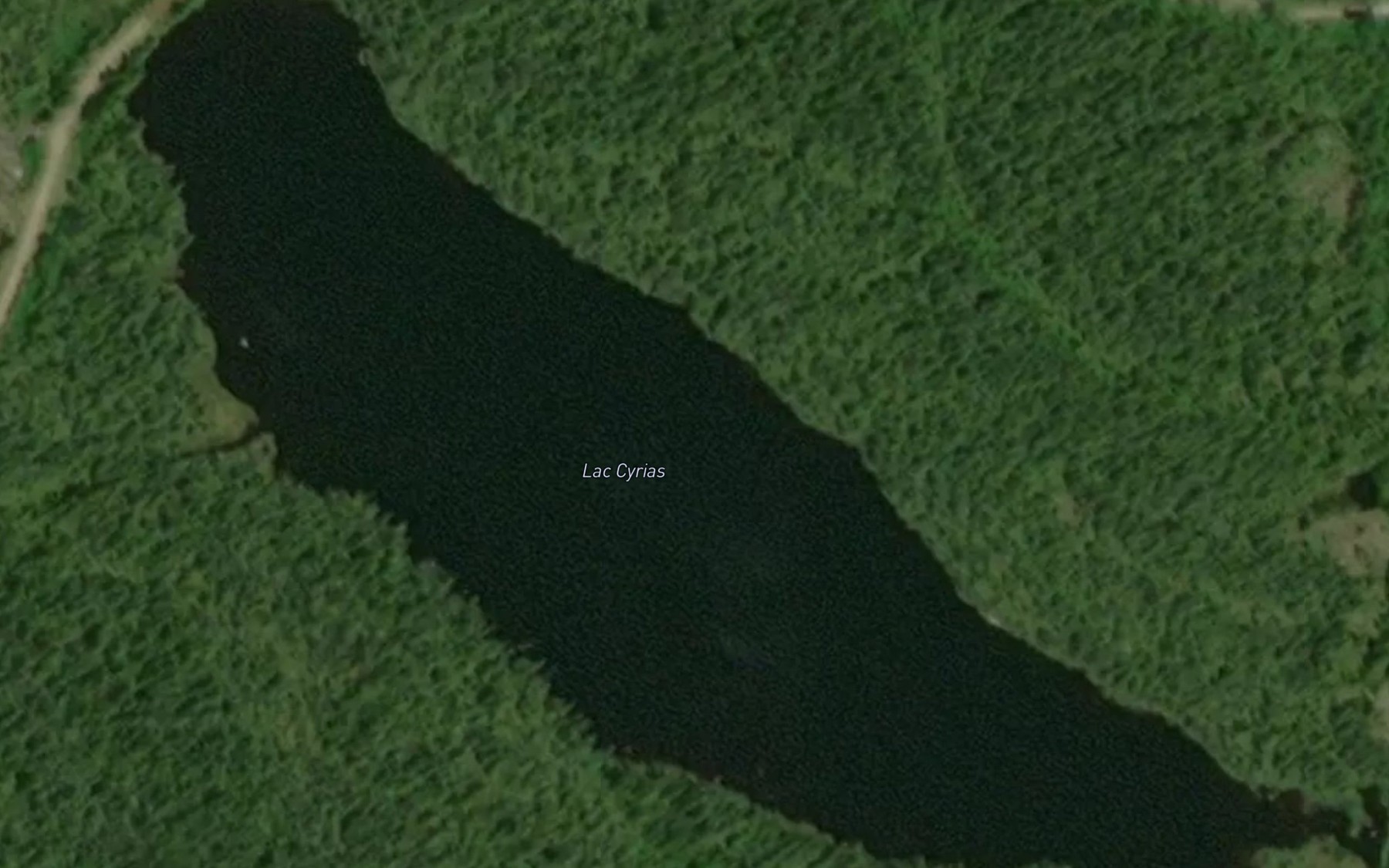 Satellite map of the Lac Cyrias