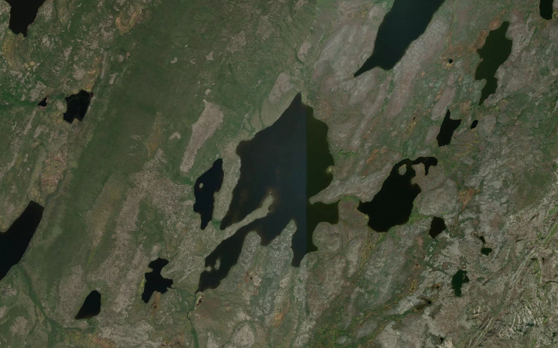Satellite map of the Penn Lake