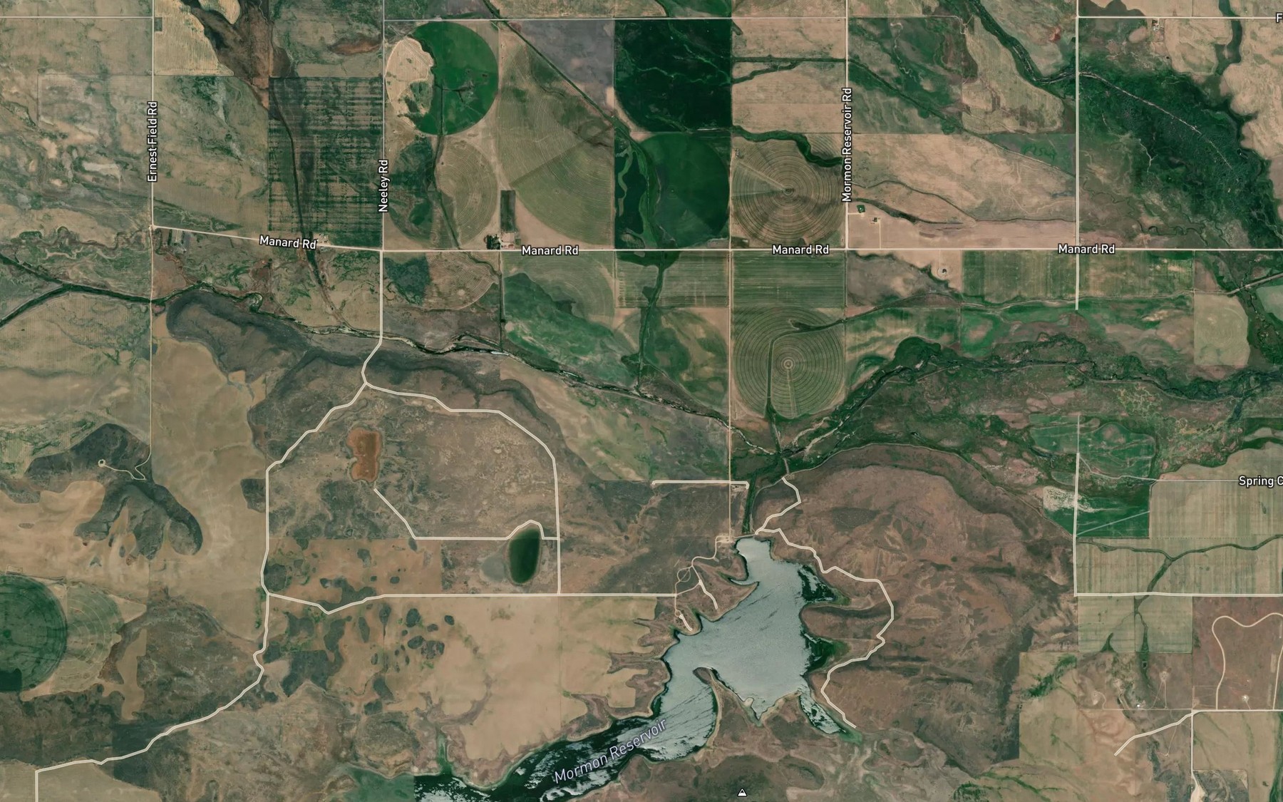 Satellite map of the East Fork Threemile Creek