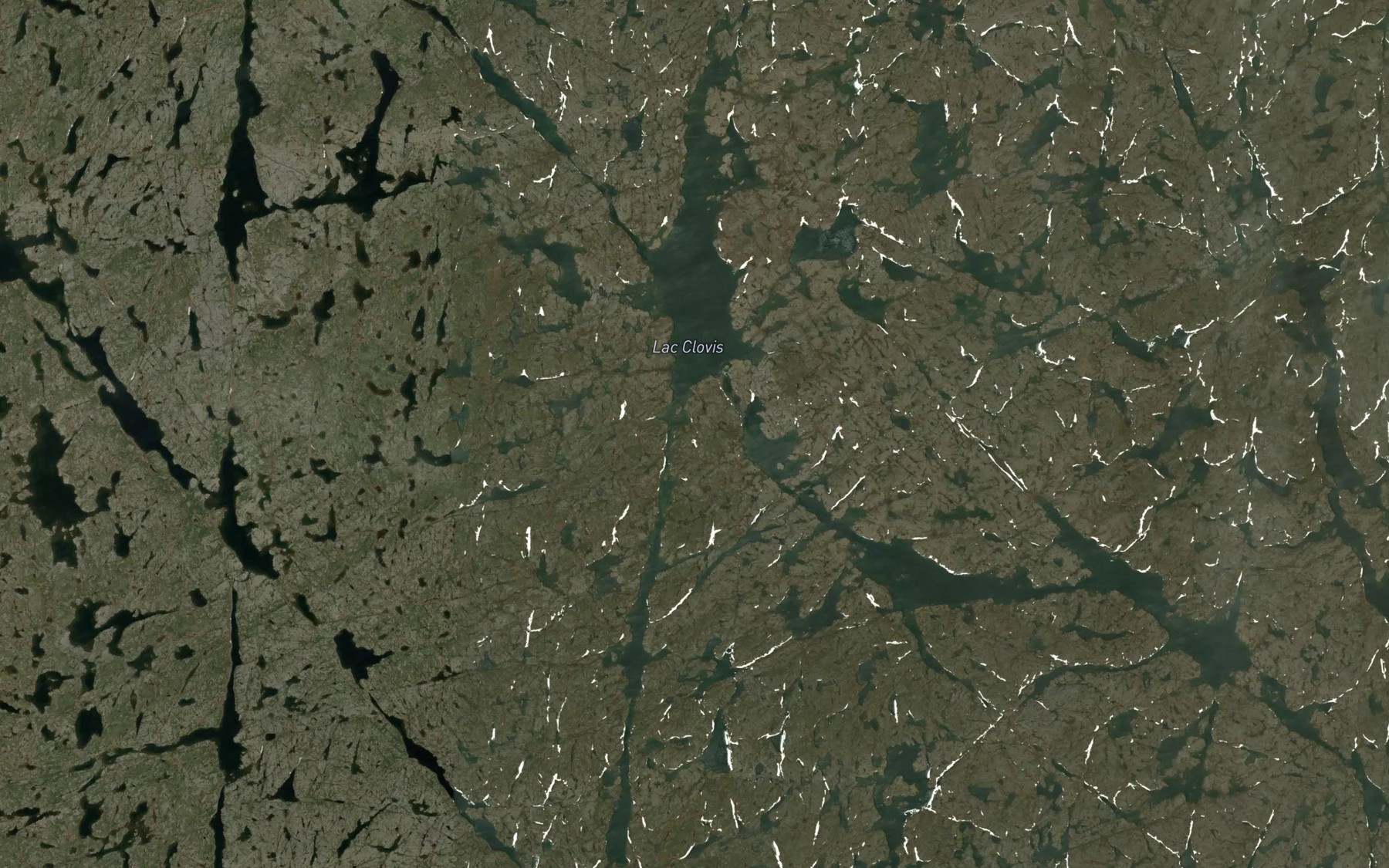 Satellite map of the Lac Clovis