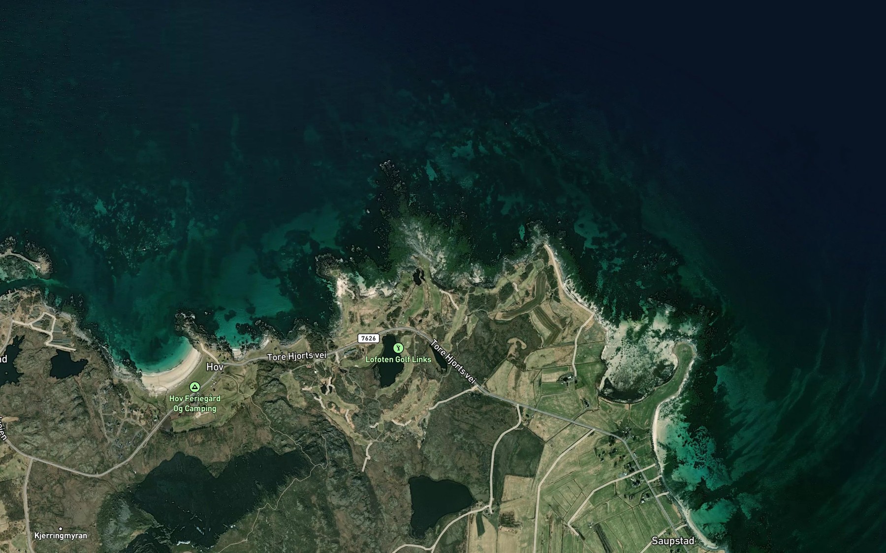 Satellite map of the Rotvika