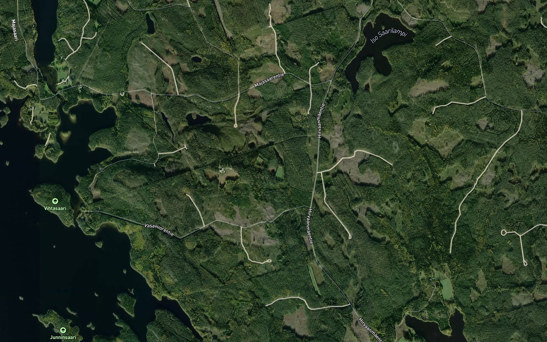 Satellite map of the Pieni Humalalampi