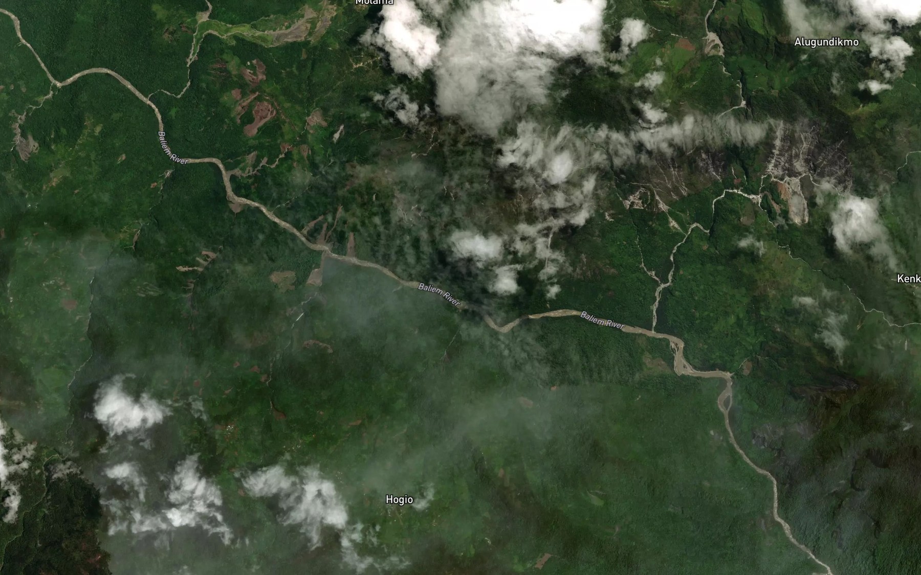 Satellite map of the Sungai Baliem