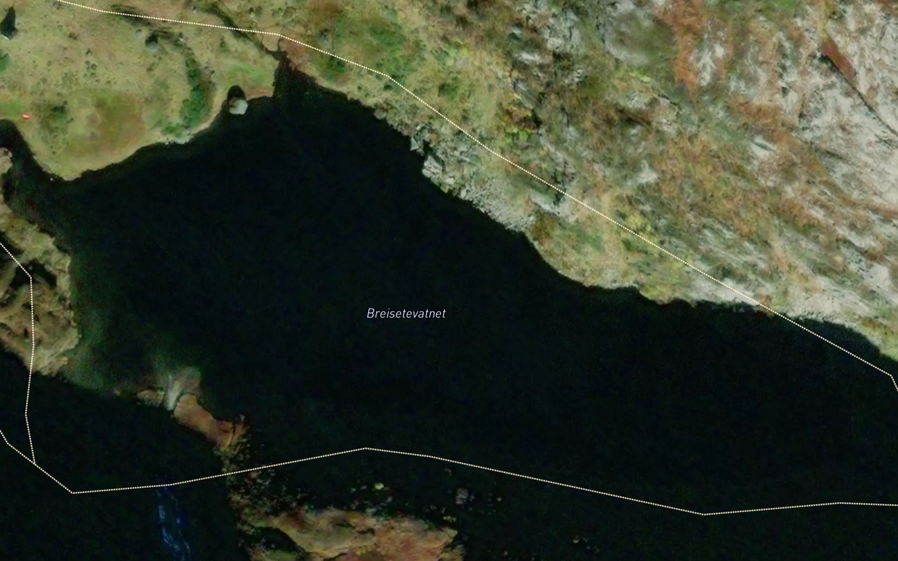 Satellite map of the Breidsettjorni