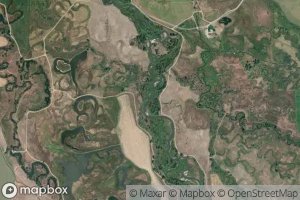 Satellite map of the Leonard Slough