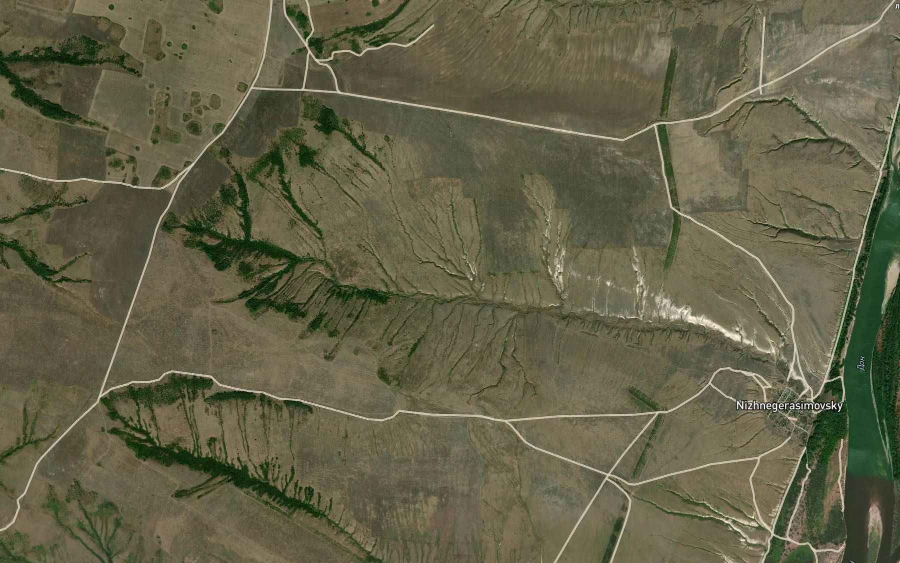 Satellite map of the Ovrag Gerasimovskiy