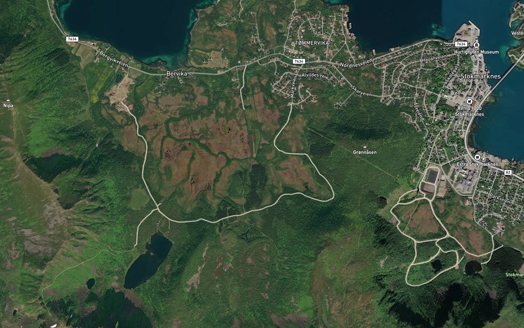 Satellite map of the Sponrosbekken