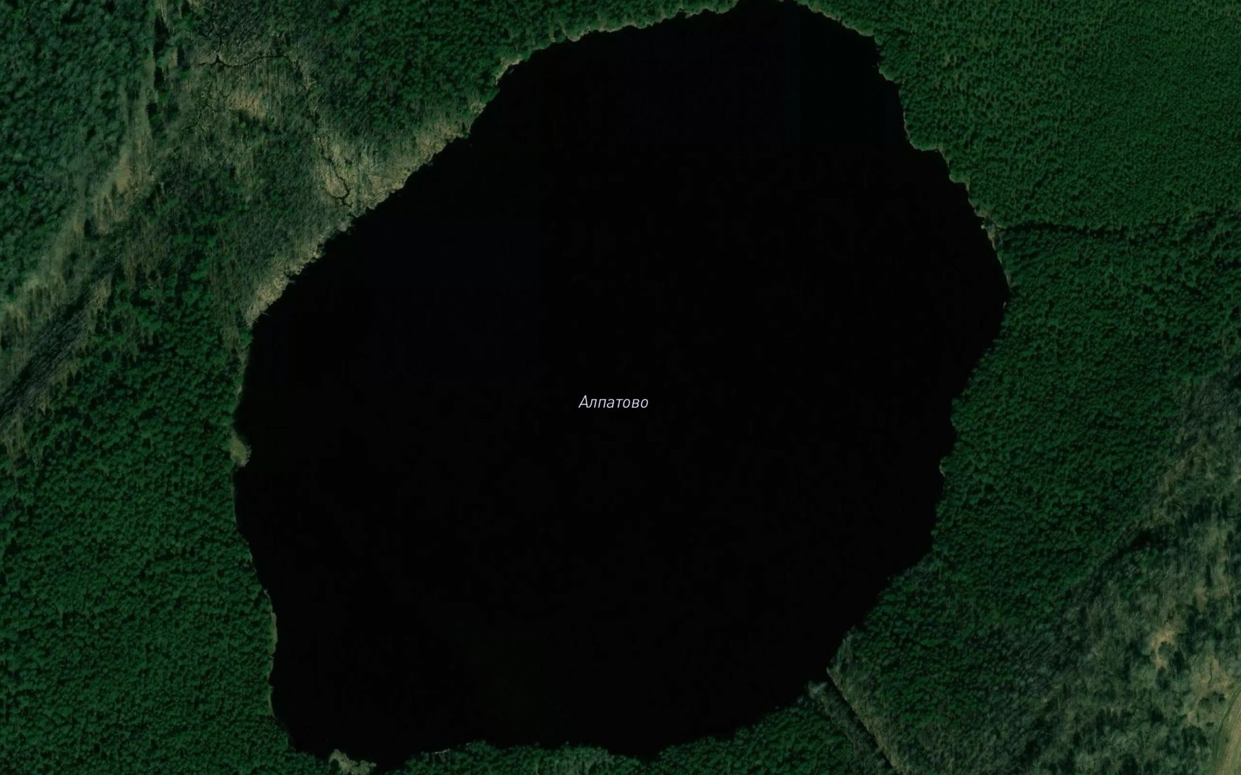 Satellite map of the Ozero Alpatovo