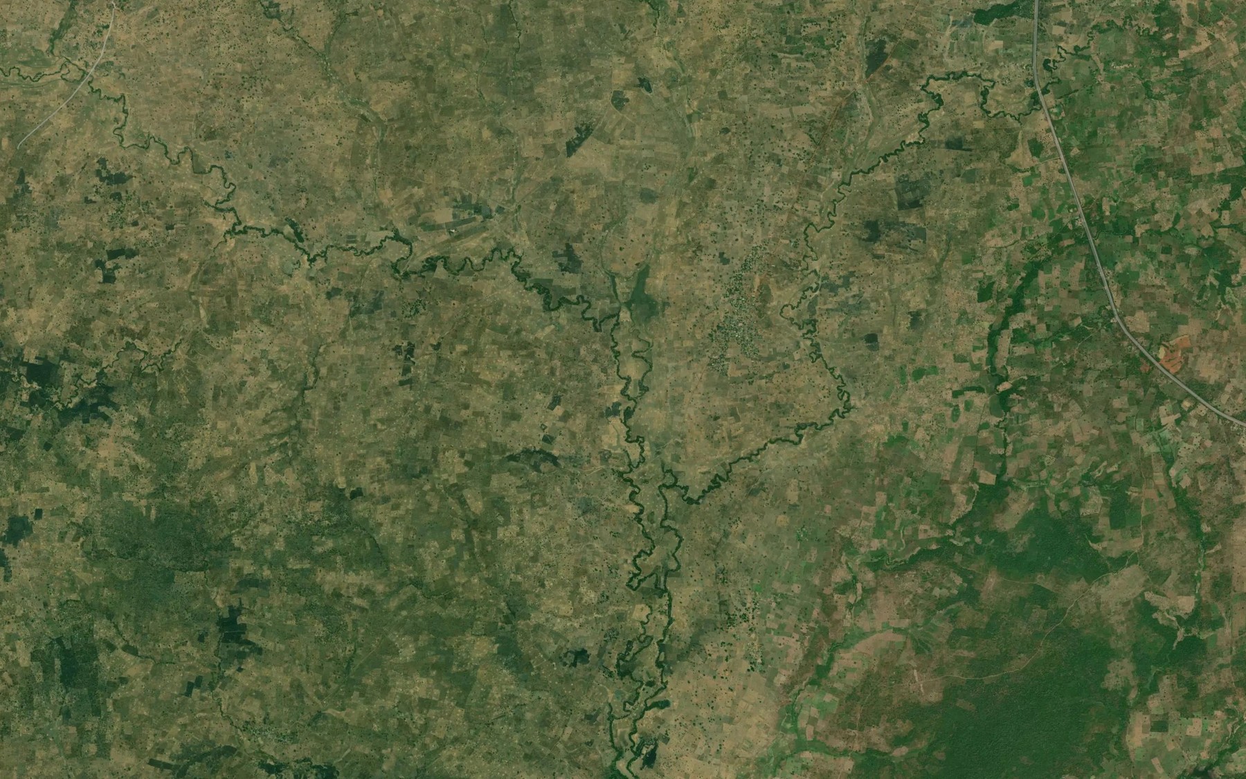 Satellite map of the River Mutundaya