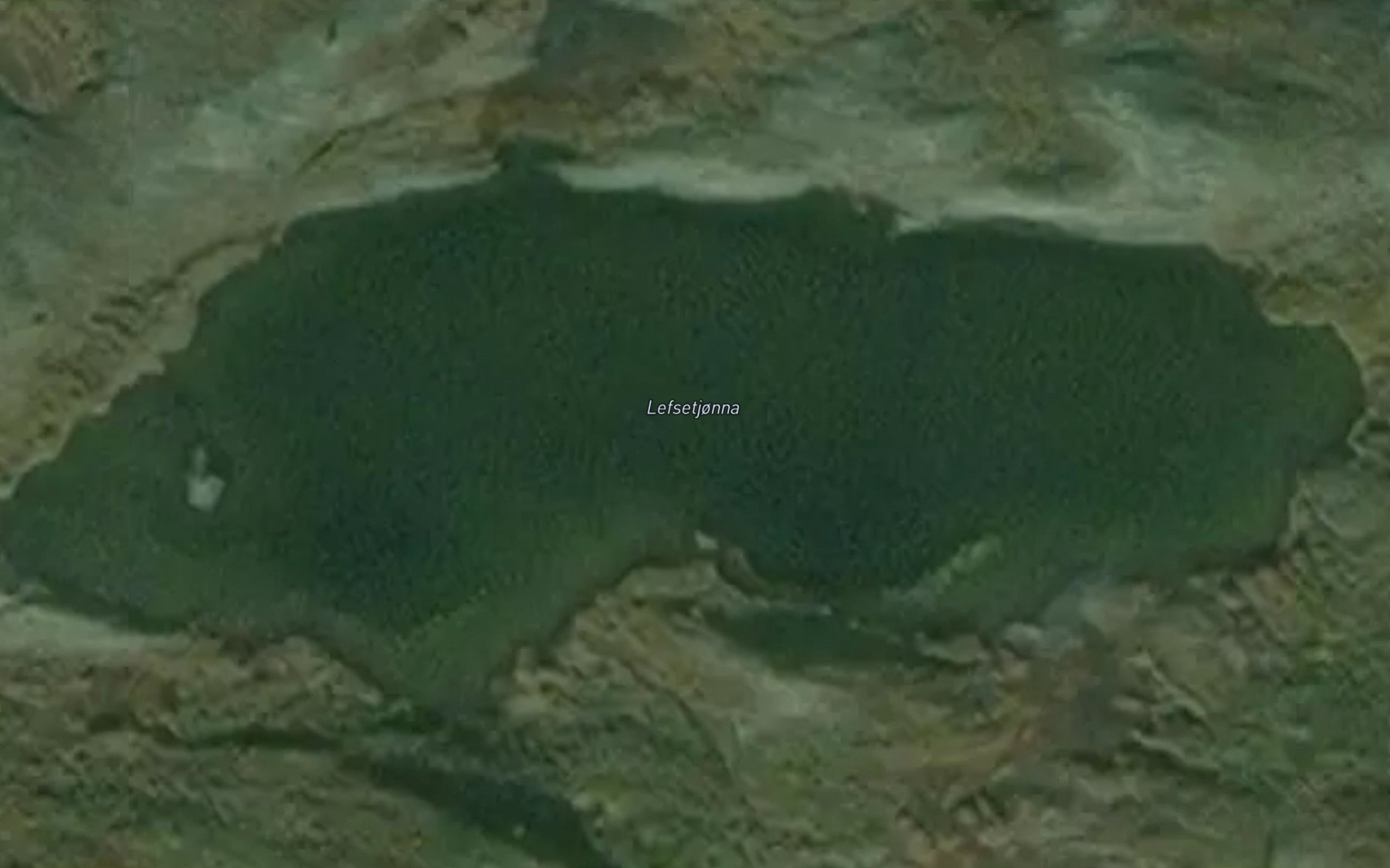 Satellite map of the Lefsetjonna