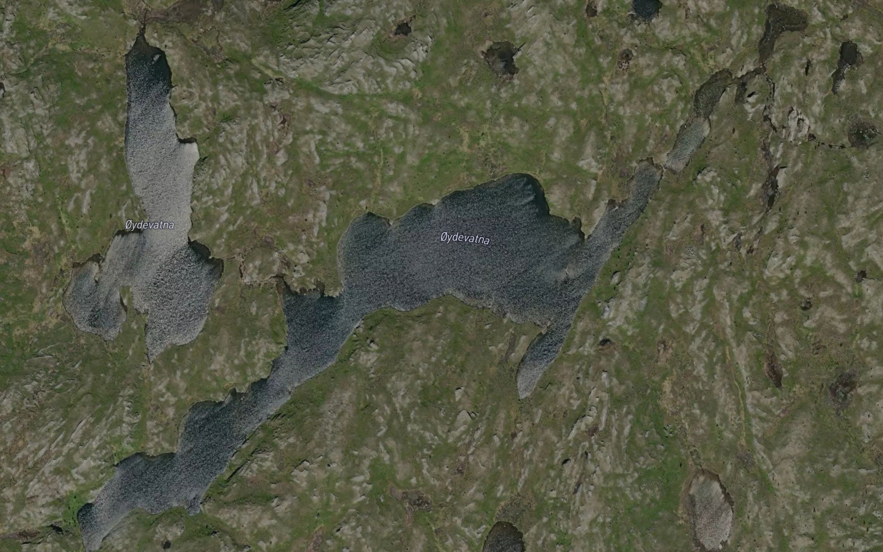 Satellite map of the Oydevatna