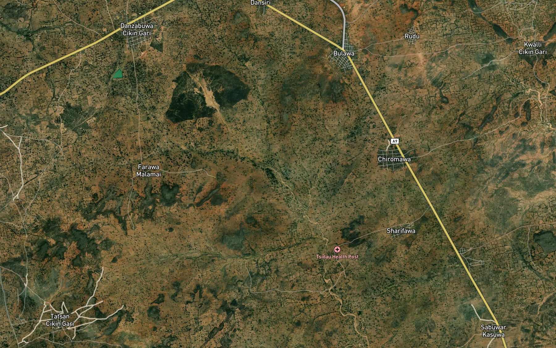 Satellite map of the River Nigaba