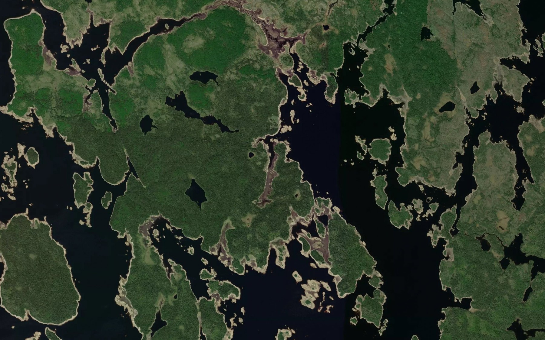 Satellite map of the Baie de la Balloune