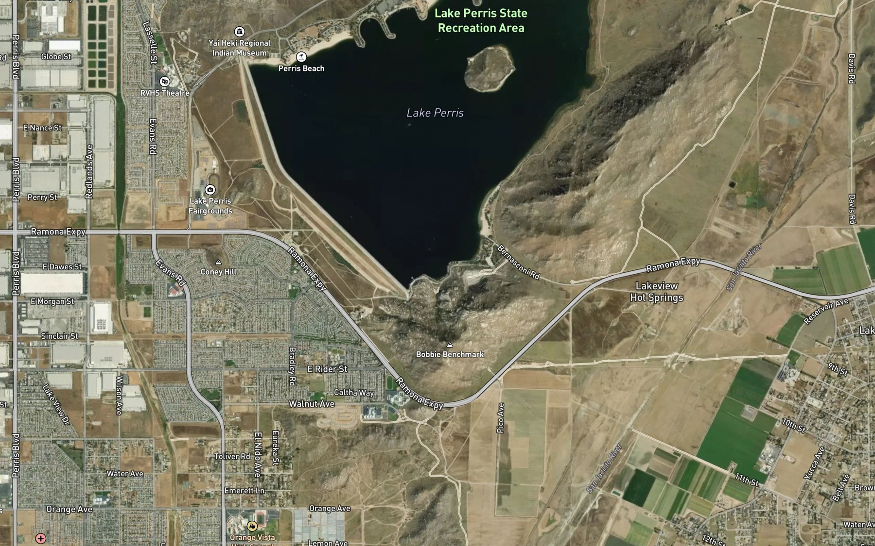 Satellite map of the Big Rock Bay