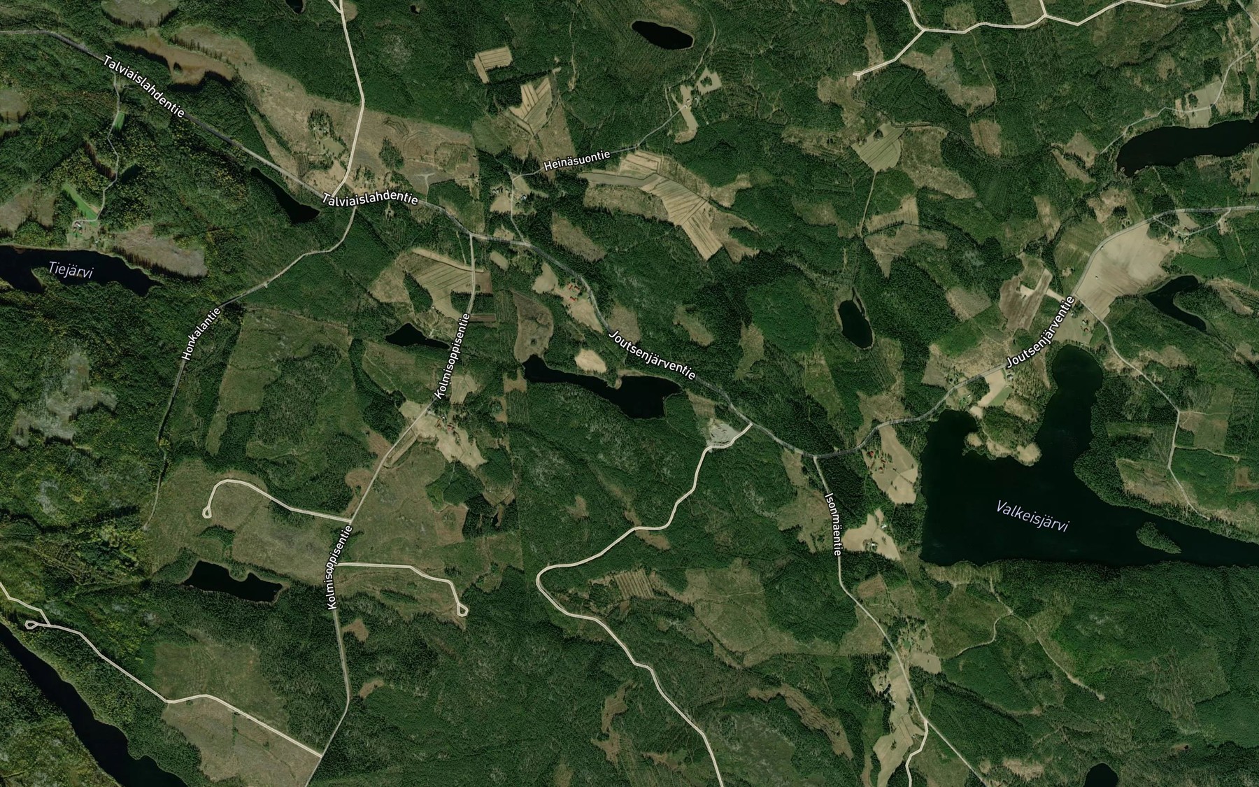 Satellite map of the Joutsenjarvi