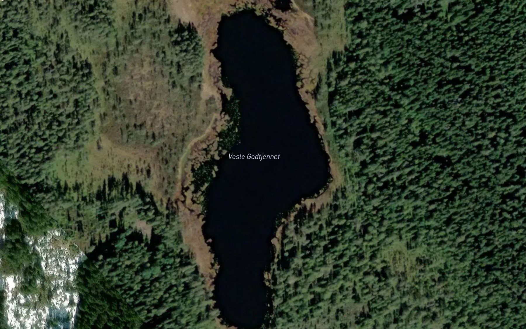 Satellite map of the Godtjern,s