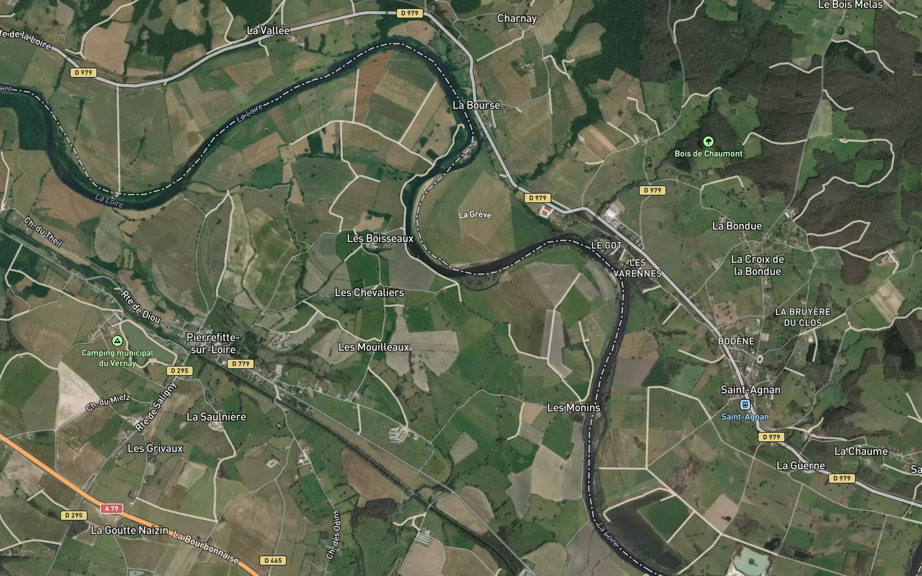 Satellite map of the Lodde