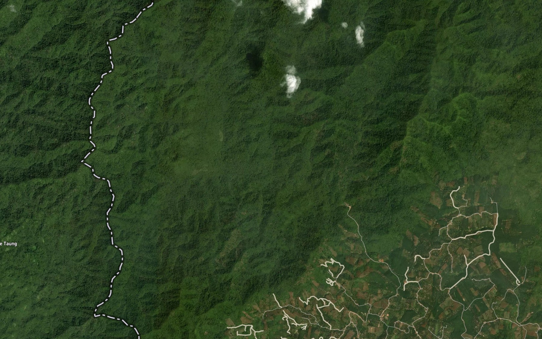 Satellite map of the Khlong Hin Lap