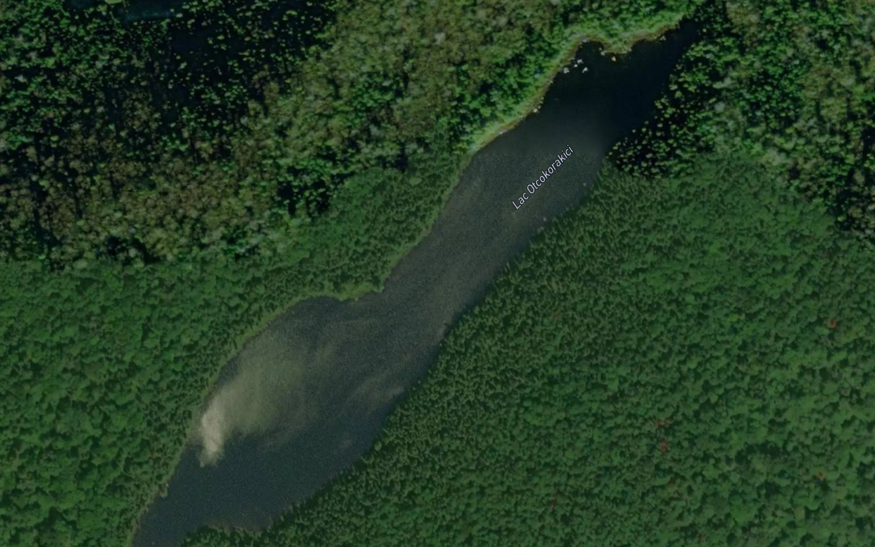 Satellite map of the Lac Otcokorakici