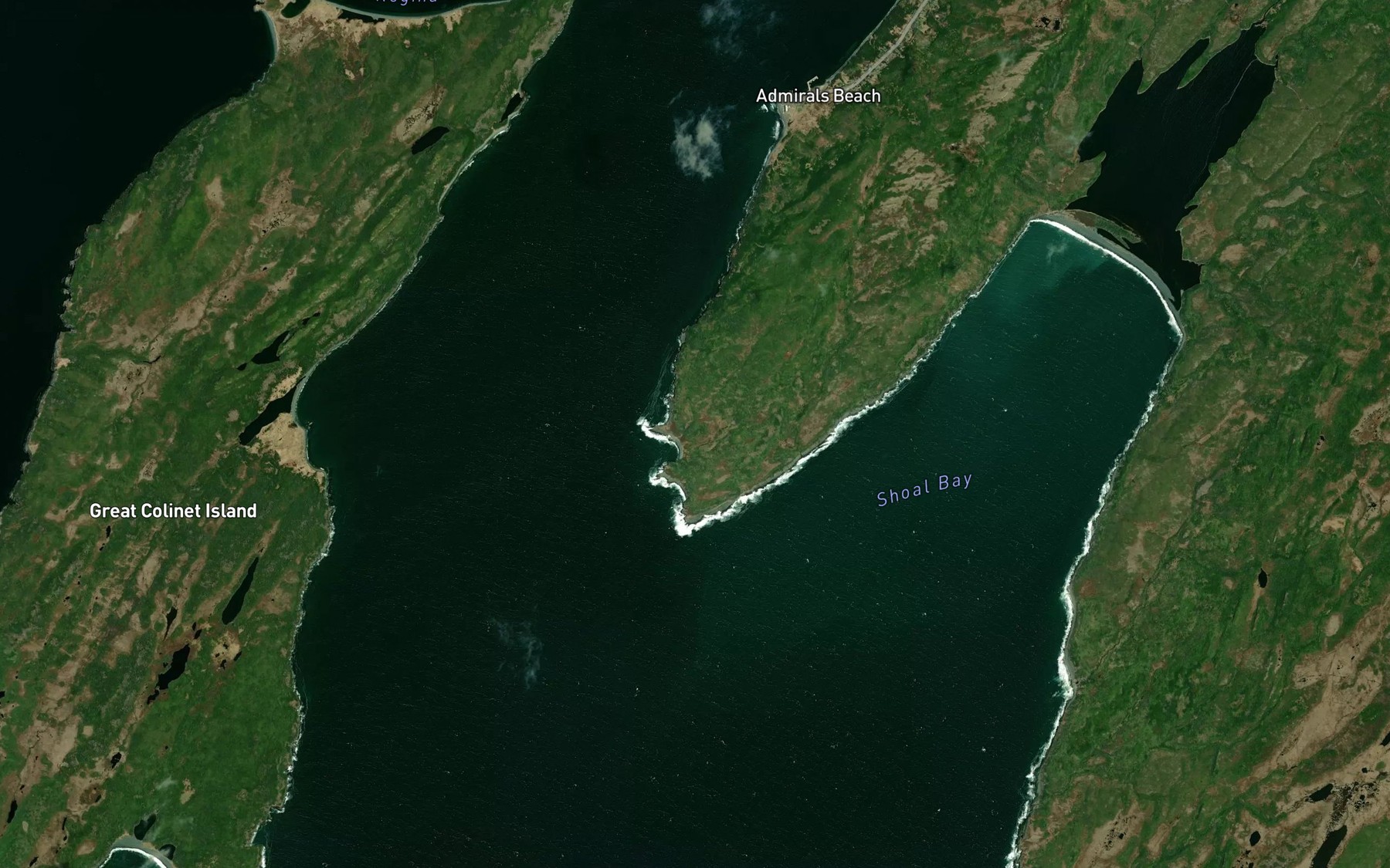 Satellite map of the Georges Cove