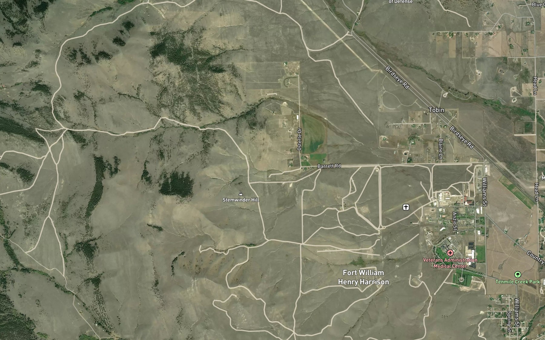 Satellite map of the 10N04W17BAAD01 Spring