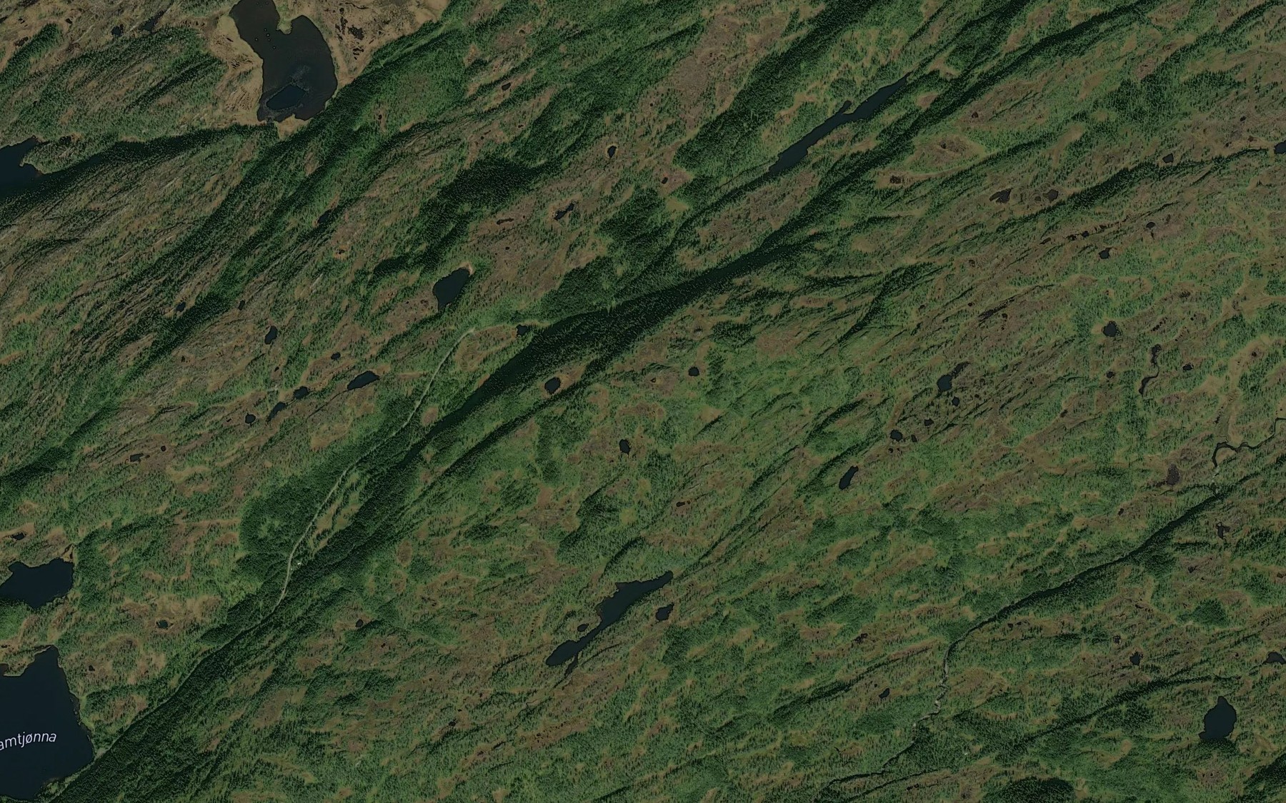 Satellite map of the Setertjonnin