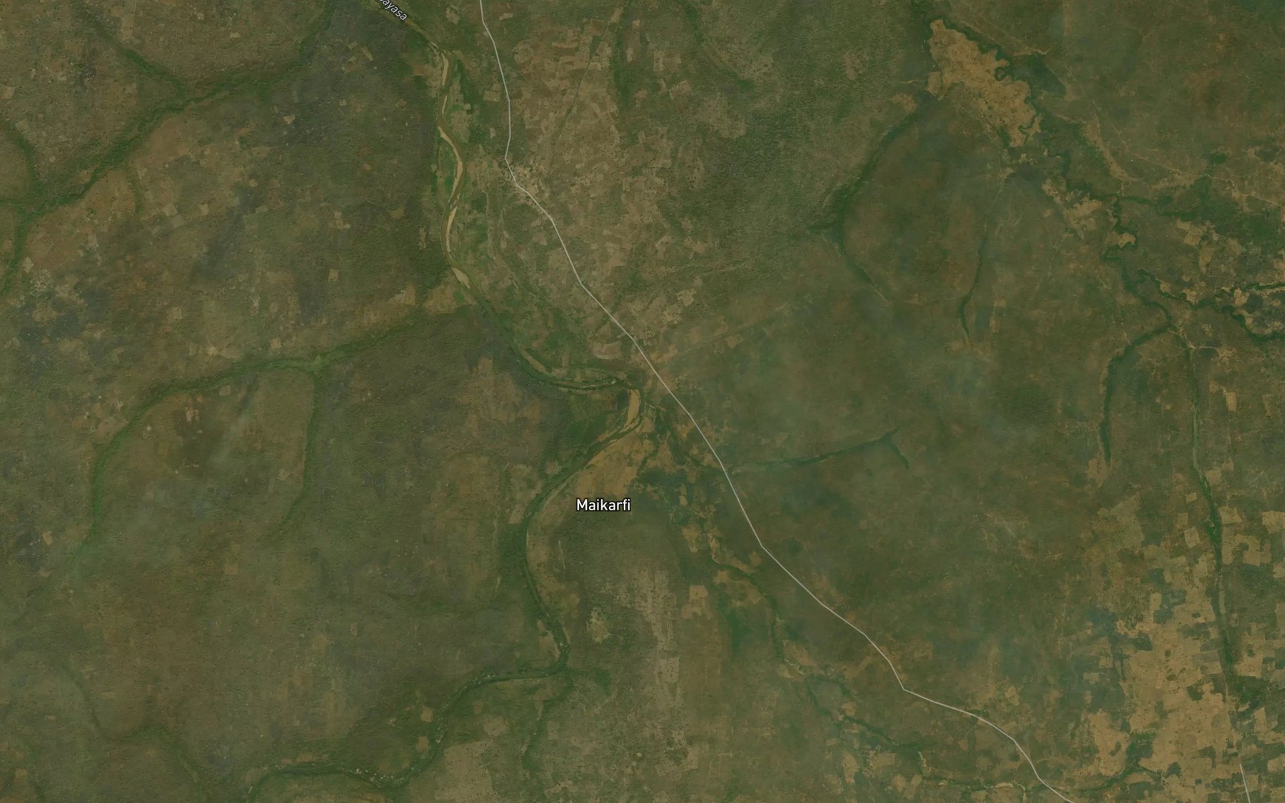 Satellite map of the River Zaga