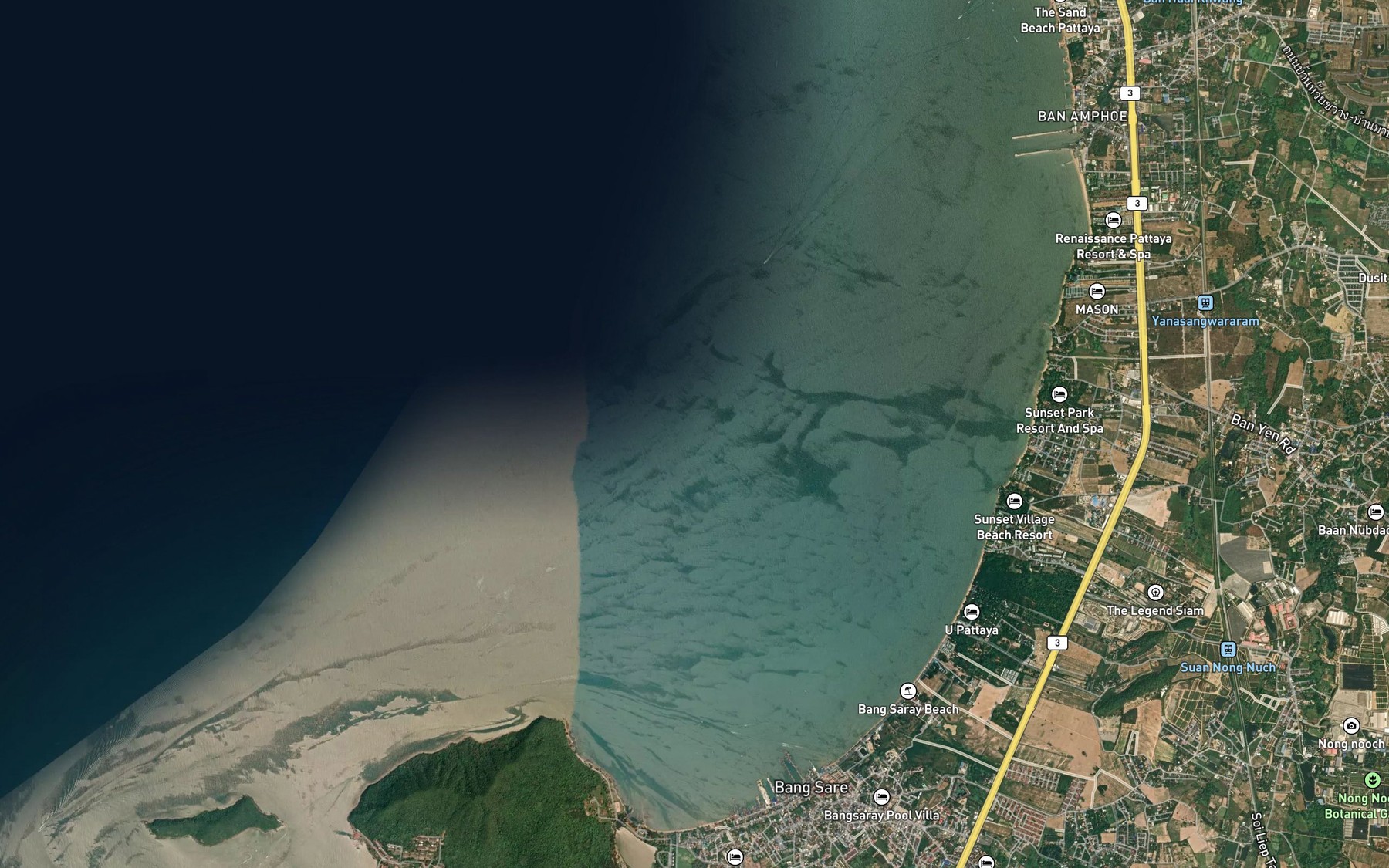 Satellite map of the Ao Bang Sare