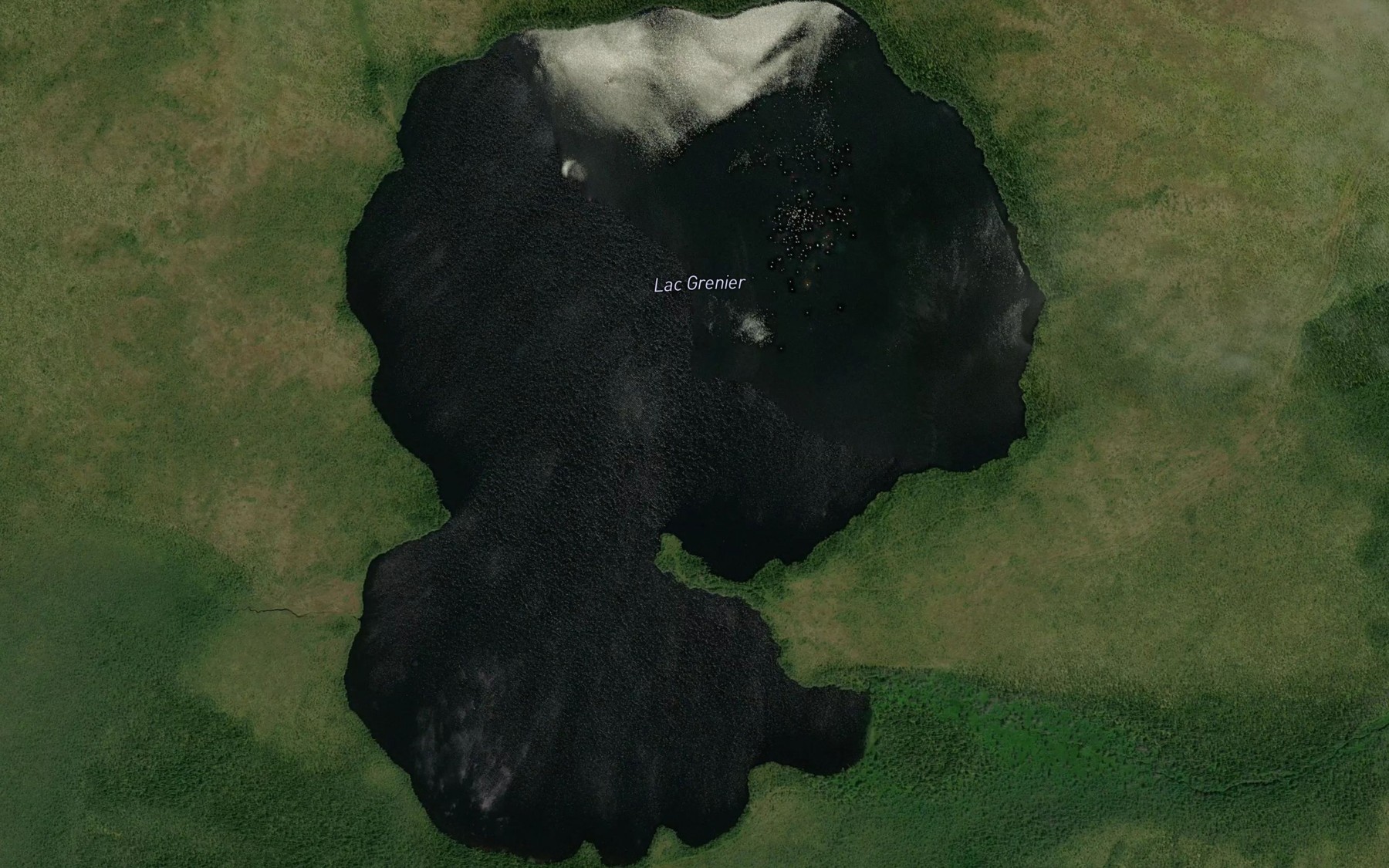Satellite map of the Lac Grenier