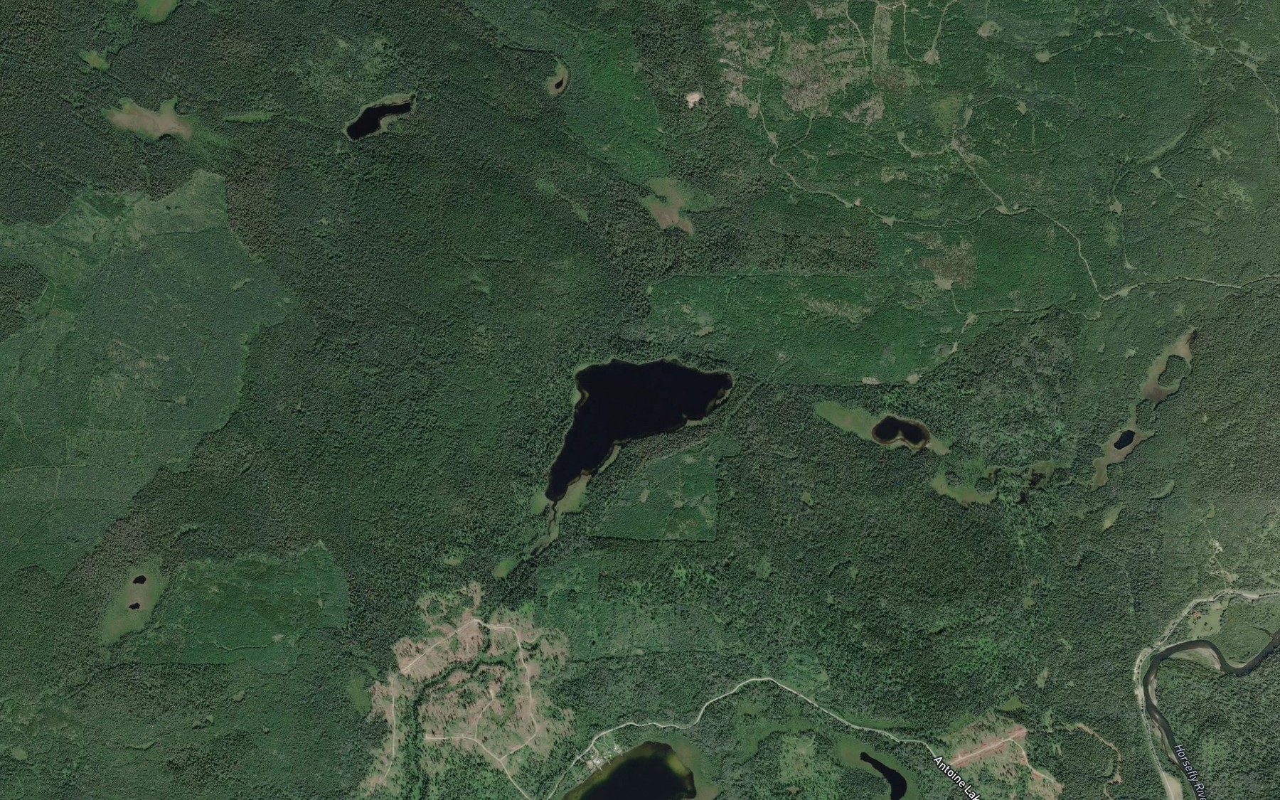 Satellite map of the Shiko Lake