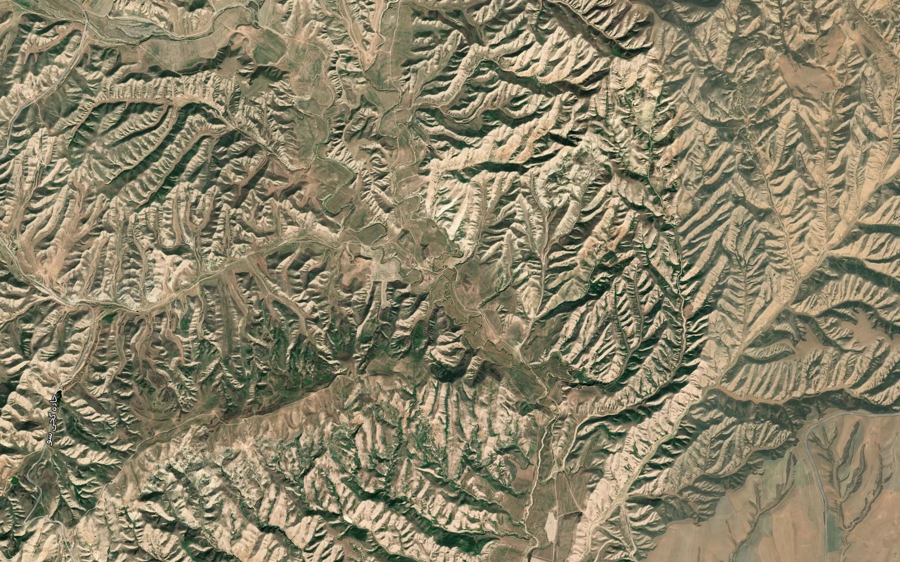 Satellite map of the Rudkhaneh-ye Sheykh Darreh