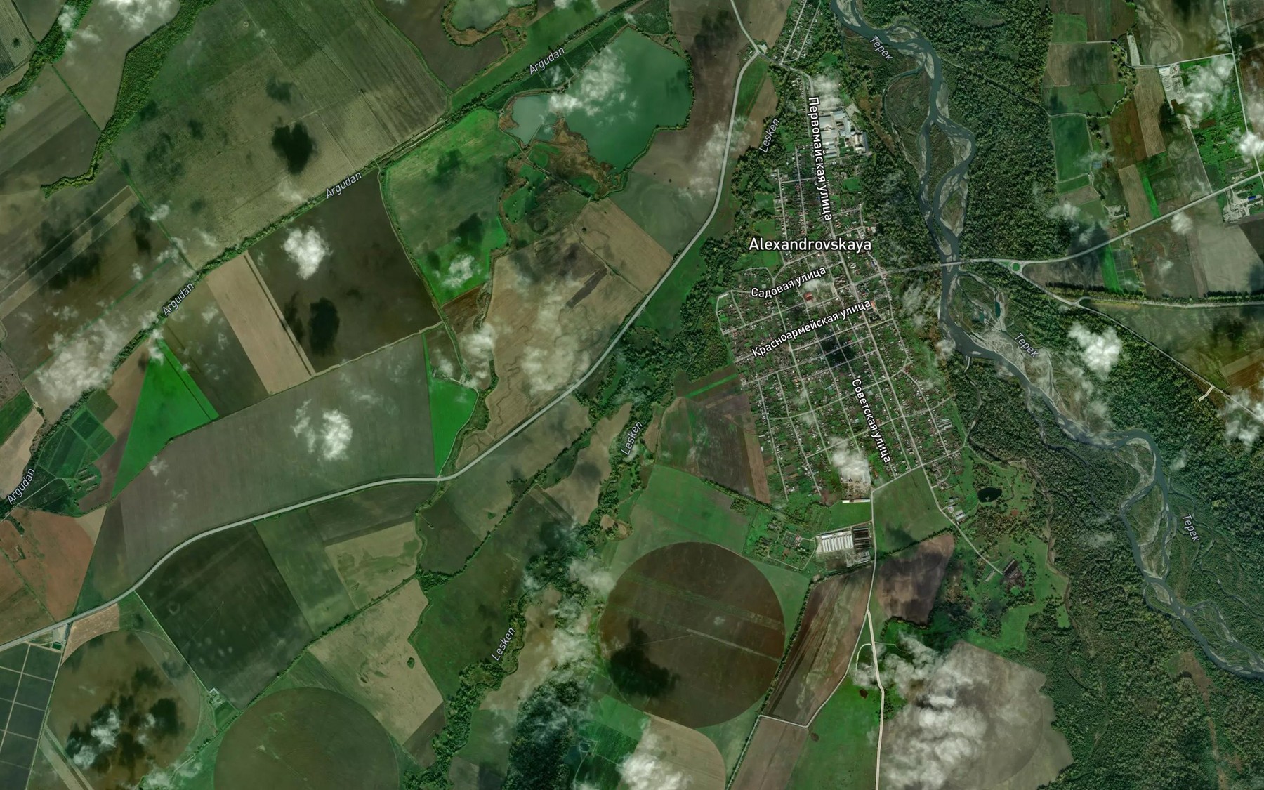 Satellite map of the Shirka