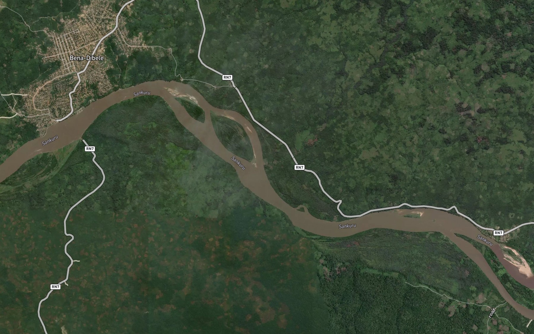Satellite map of the Yengela
