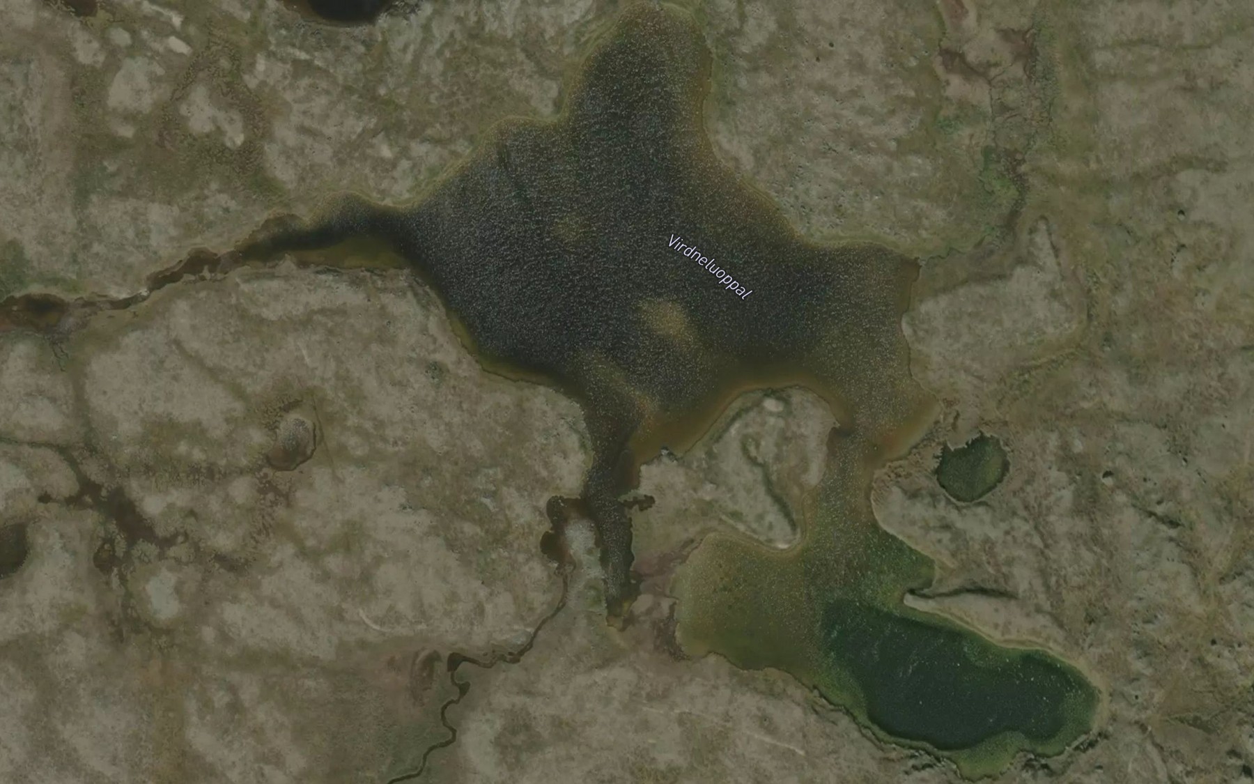 Satellite map of the Virdneluobbal