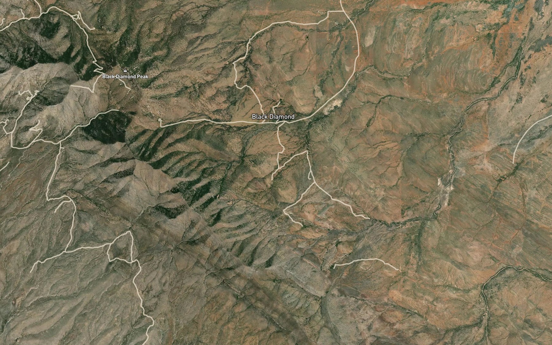 Satellite map of the Majo Spring