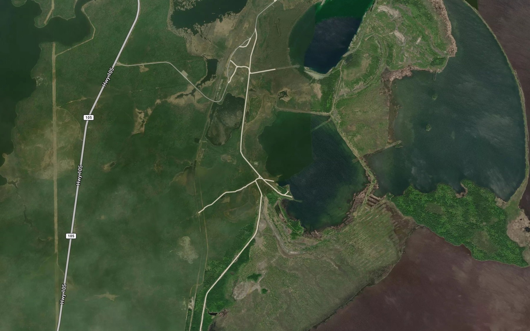 Satellite map of the Iron Bay