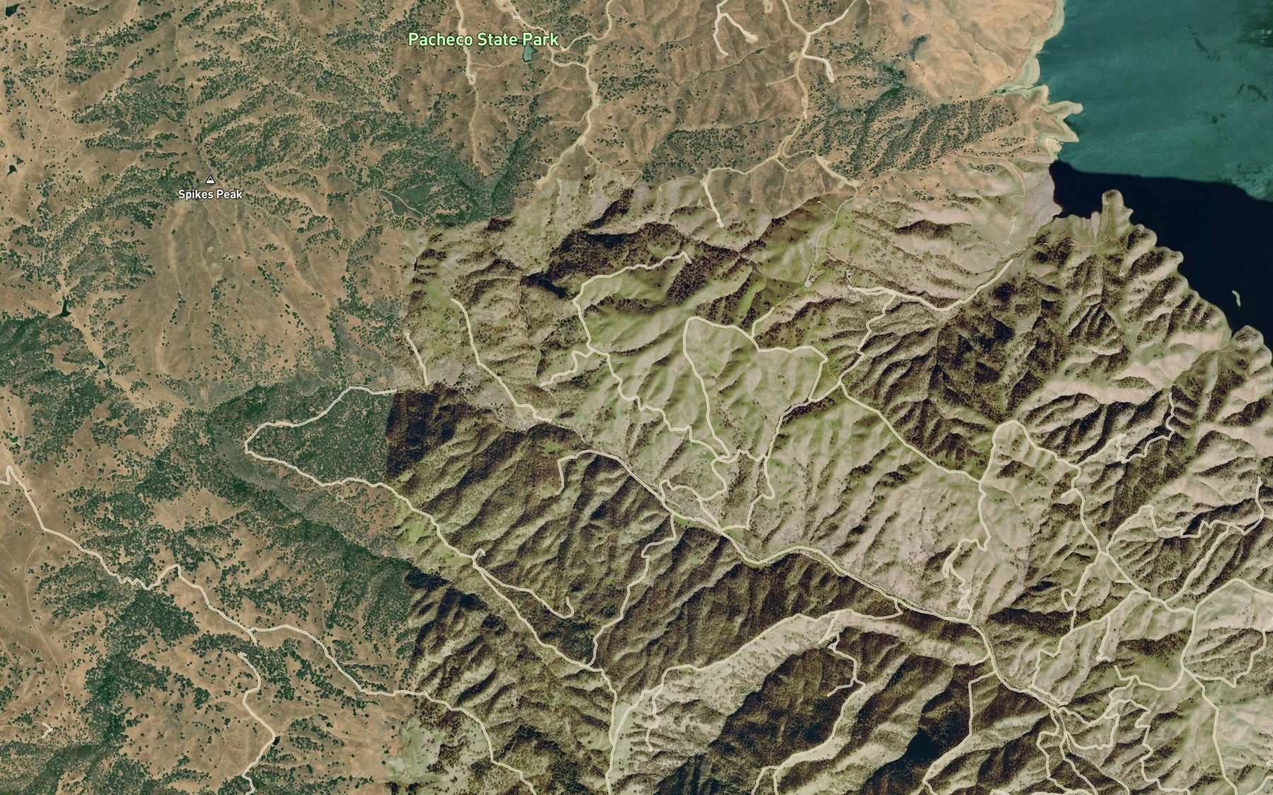 Satellite map of the Stack Spring