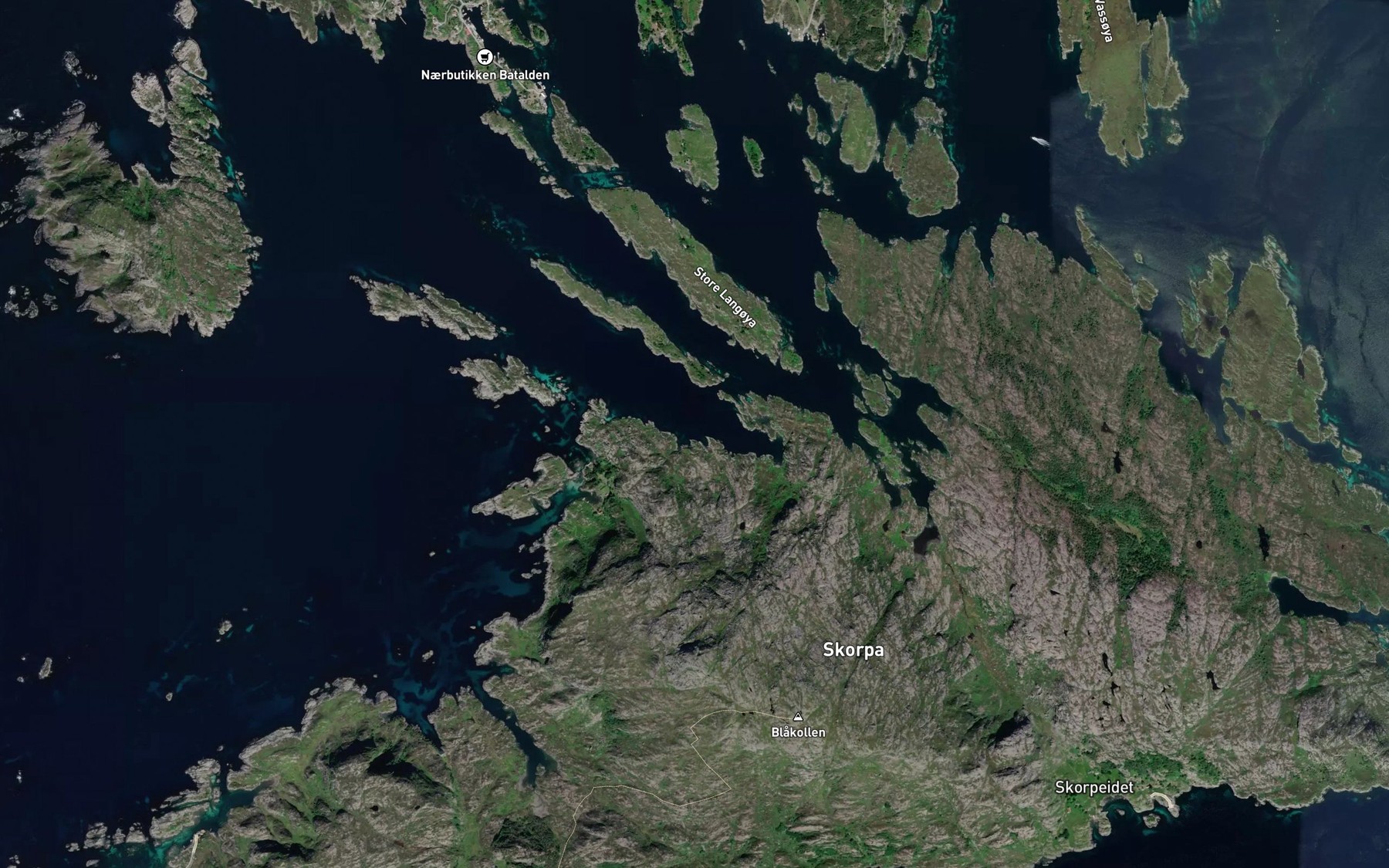 Satellite map of the Gronevika