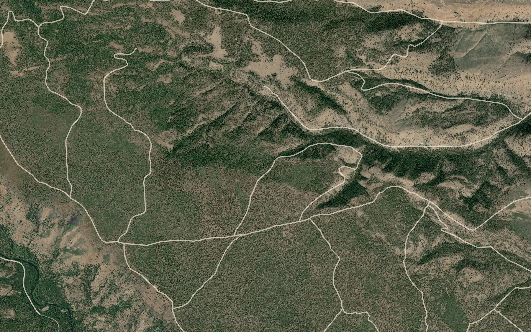 Satellite map of the Peters Spring