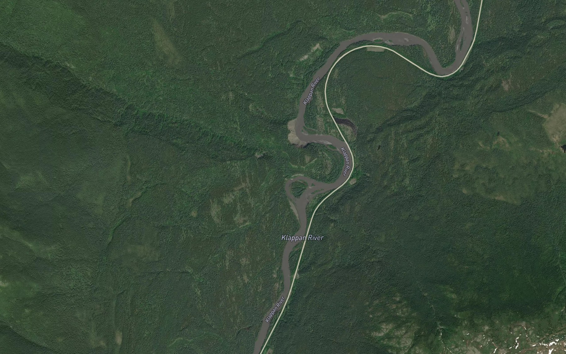 Satellite map of the Tsetogamus Creek