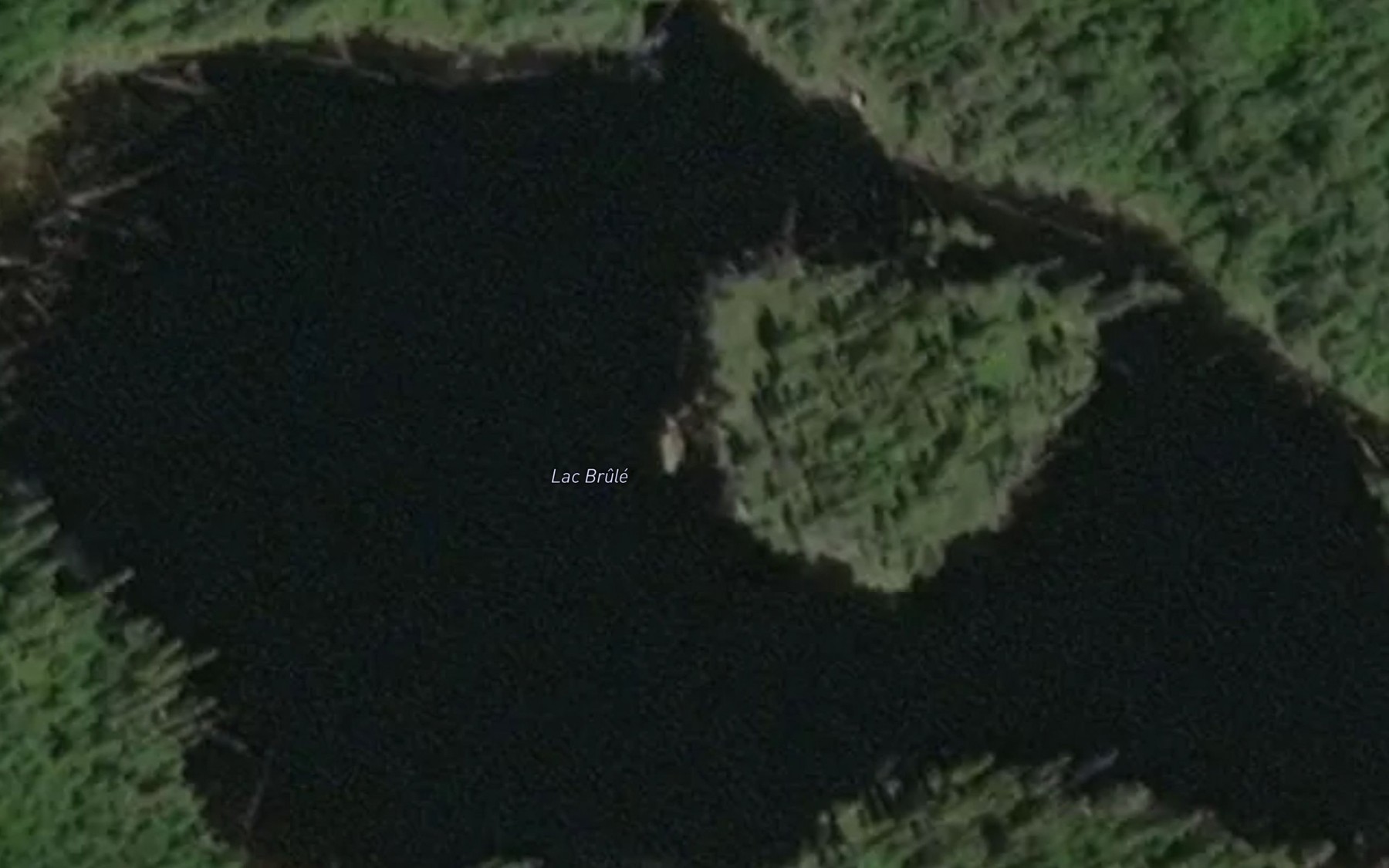 Satellite map of the Lac Brule