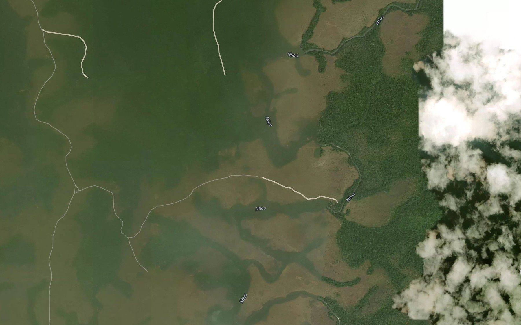 Satellite map of the Meloke
