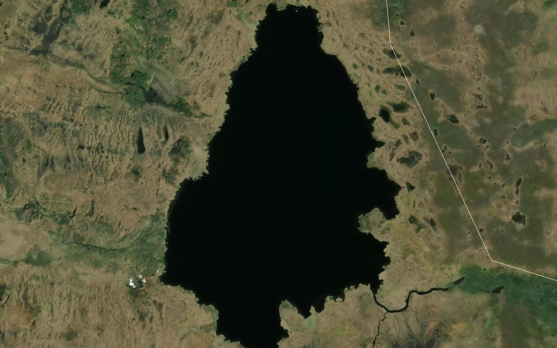 Satellite map of the Kroksjoen