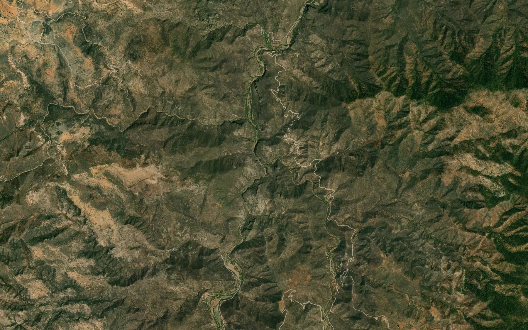 Satellite map of the Arroyo el Chilcuague