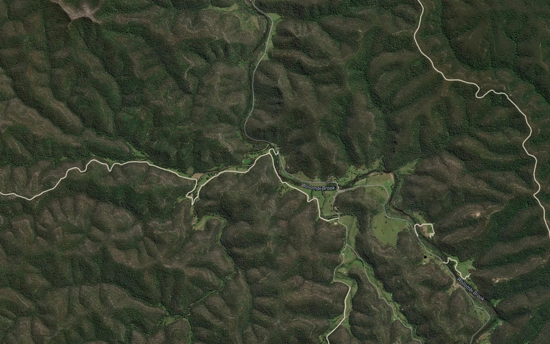 Satellite map of the Werong Creek
